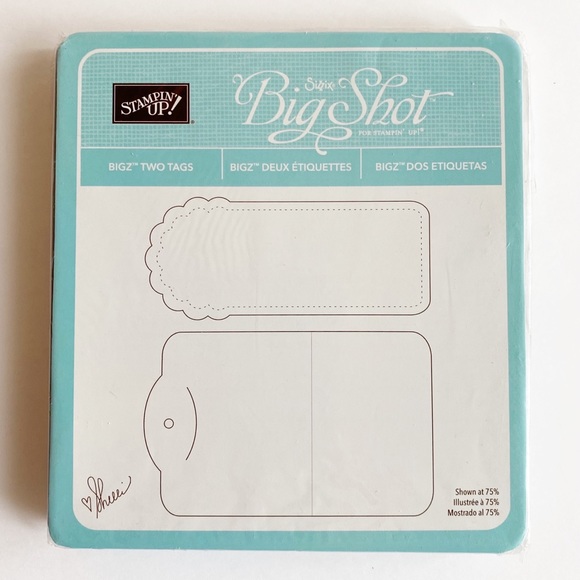 Stampin Up Sizzix Big Shot Bigz Two Tags Die